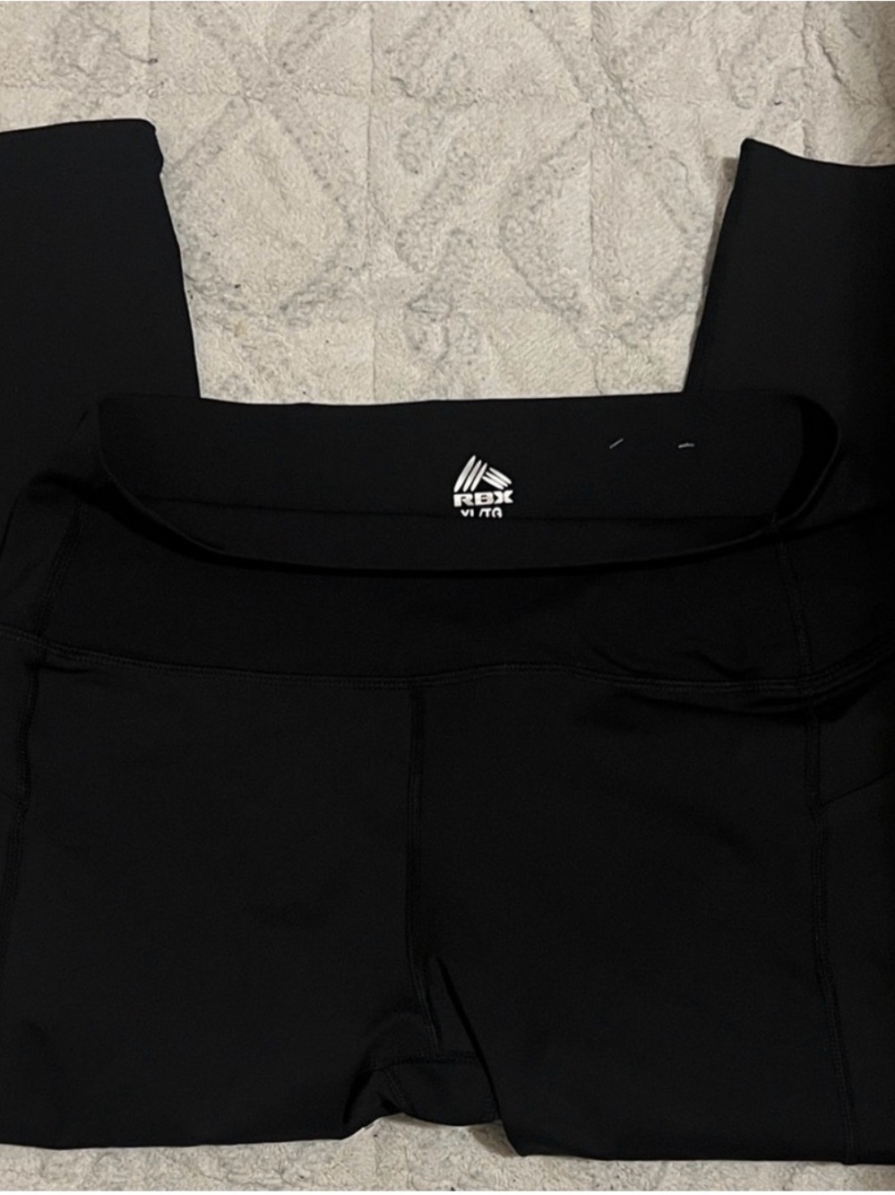 RBX Black Women's Athletic Shorts with Logo